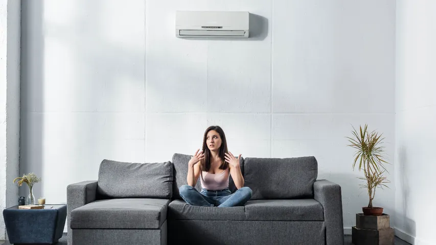 sitting in an AC 