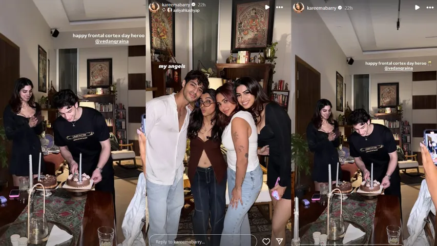 Khushi Kapoor at Vedang Raina birthday celebrations
