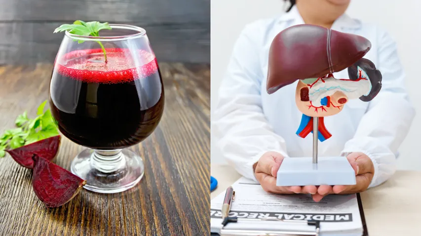 liver and Beetroot Juice