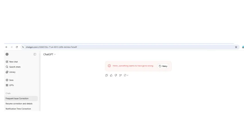 chatgpt services disrupted