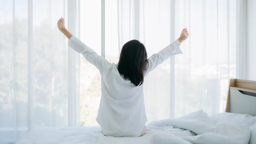 waking up early in the morning