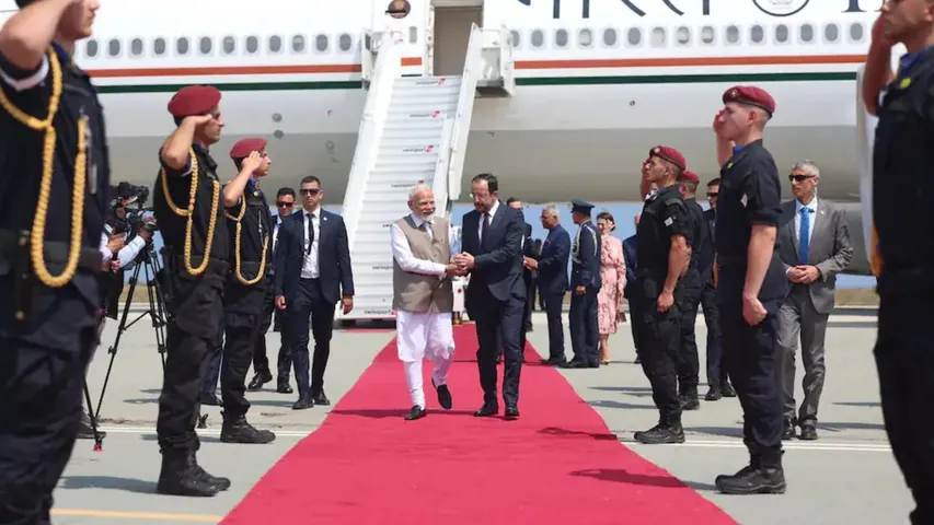 PM Modi arrives in Cyprus on first leg of three-nation tour