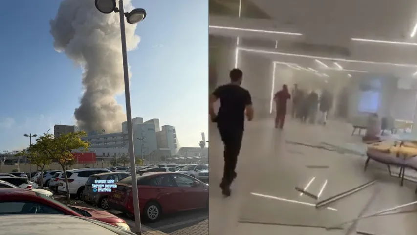 Iran Launched ballistic missile on Soroka Medical Center Hospital on Southern Israel