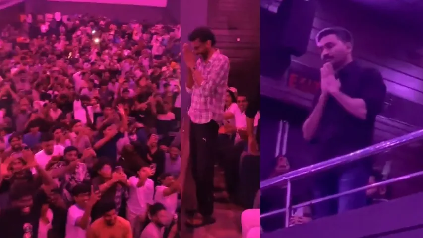 Dhanush and sekhar kammula watching her kubera movie with fans in theatre
