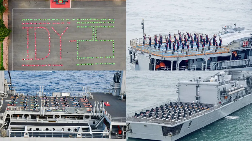 Indian navy yoga day celebrations 2025