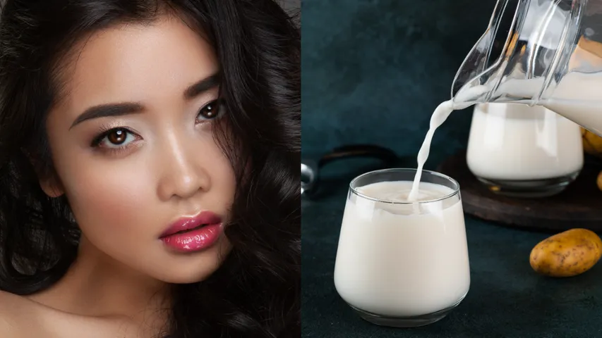 Beauty  and milk