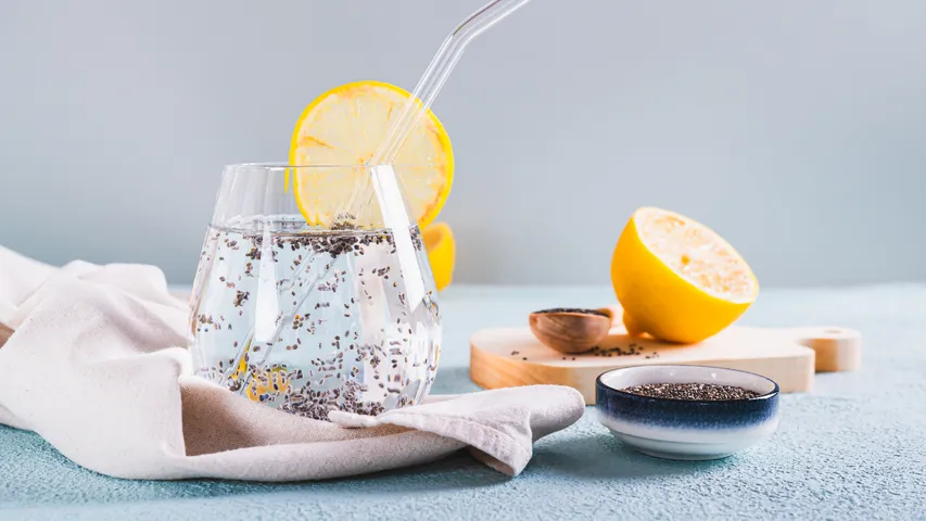 lemon water mixed with black salt