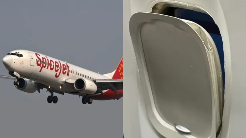 SpiceJet aircraft's window frame comes loose mid-air, airline says no risk
