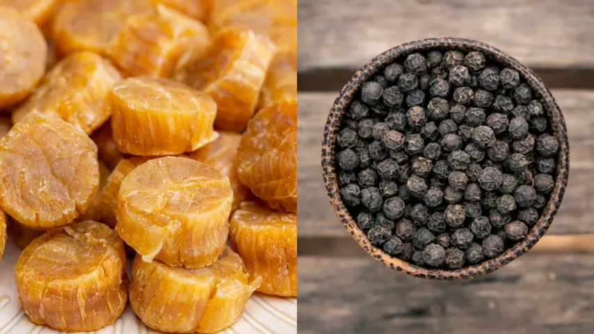 Black pepper and jaggery