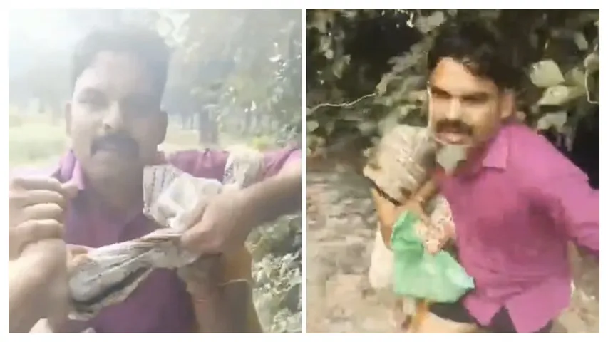 BJP leader antics in the cemetery
