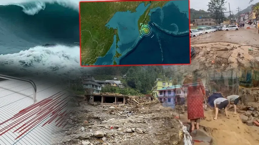 Tsunami hits Russia