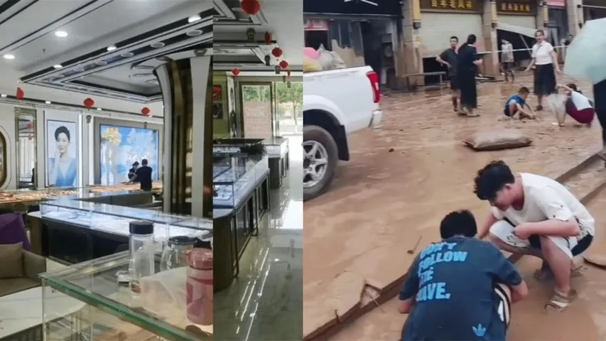 Gold rush in China: Locals hunt for jewellery worth 12 crores swept away in flood