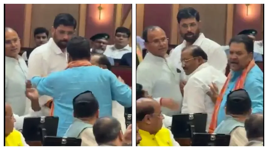 Clash between BJP MLAs as the assembly