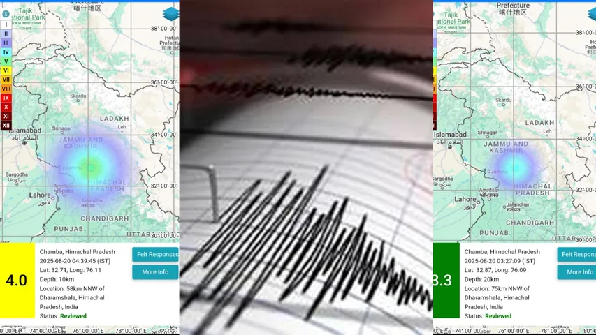 Two earthquakes
