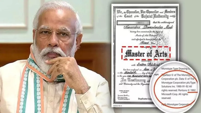 Modi degree controversy