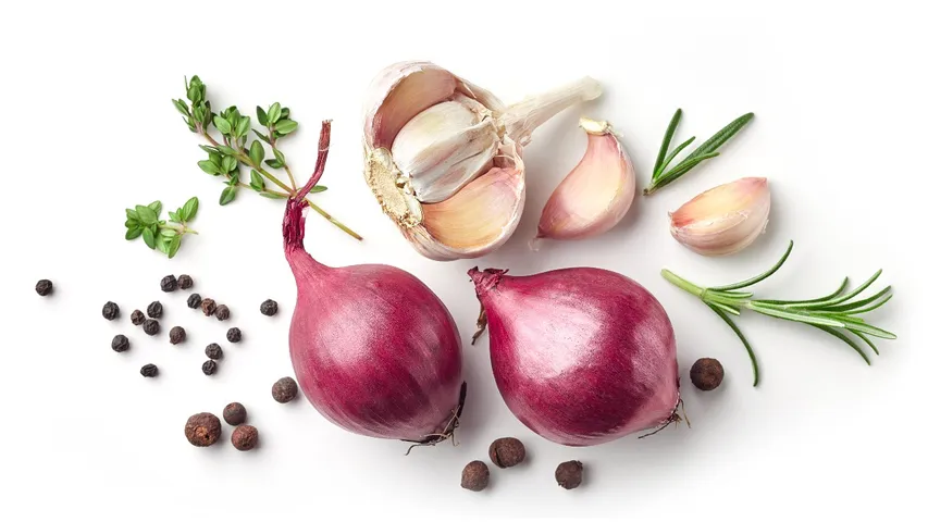 Onion and garlic