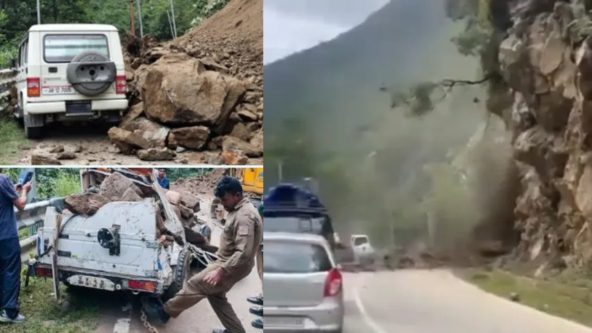 Landslides on Dirang-Tawang