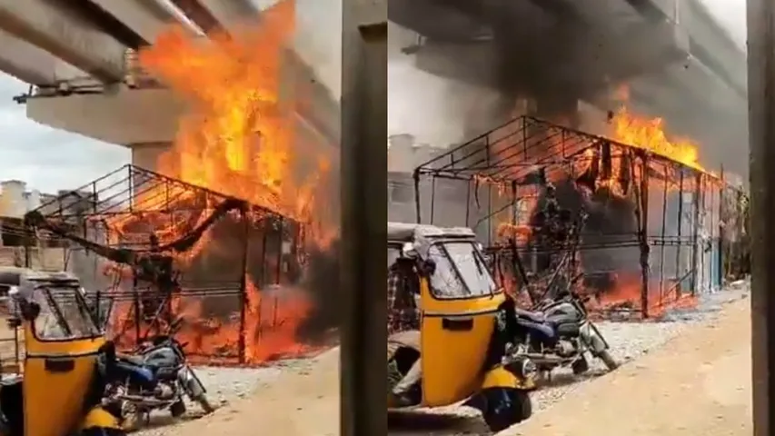 Fire Accident at Vinayaka Mandapam in annamayya District