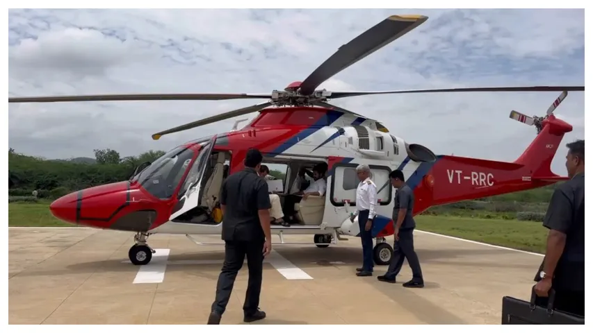 CM Revanth's aerial tour