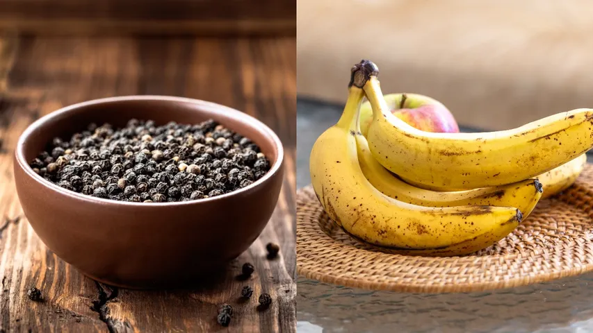 Black pepper and banana