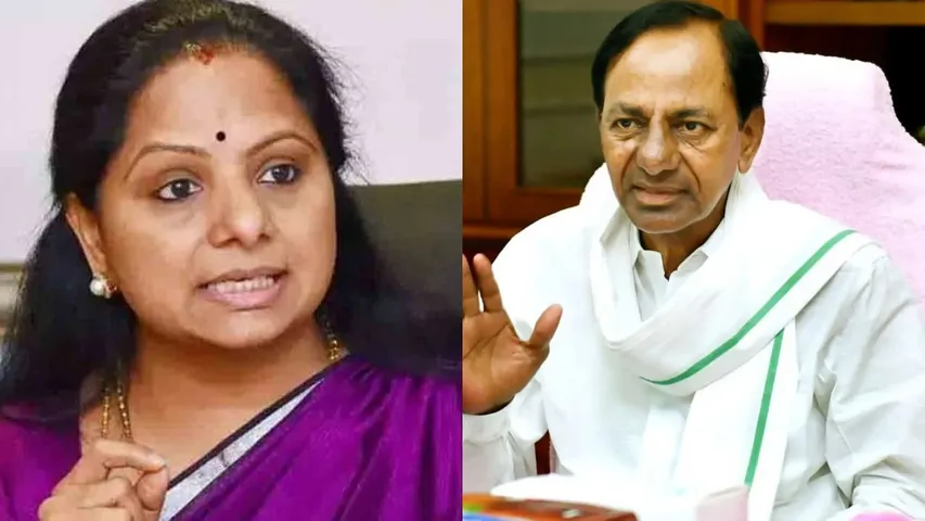 Kavita and KCR