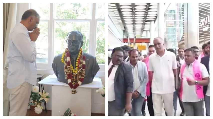 Harish Rao on a visit to London