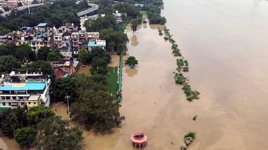 punjab flood villages submerged water 43 people dead