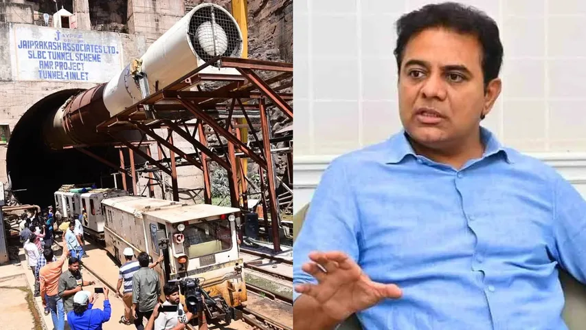 KTR Again responds on SLBC Tunnel Collapse incident