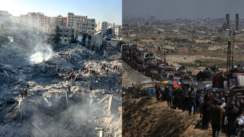 Israel burning the ground in Gaza City assault