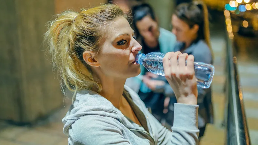 drinking water