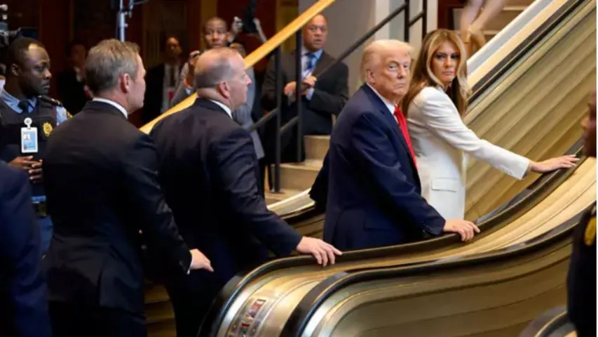 Donald Trump Escalator Row