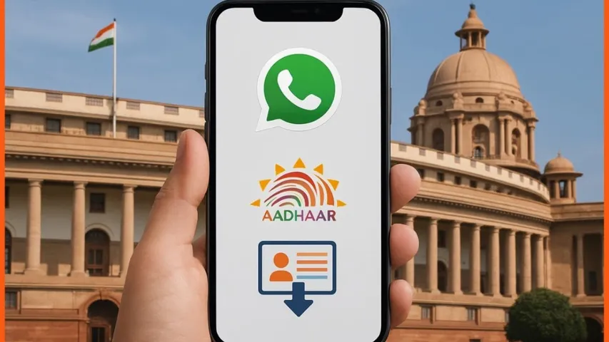 Aadhaar through WhatsApp