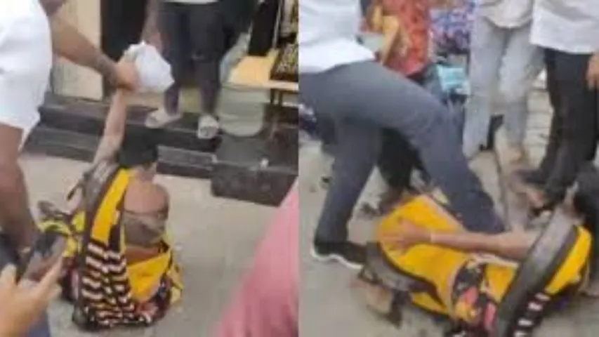 Woman Stealing Sarees