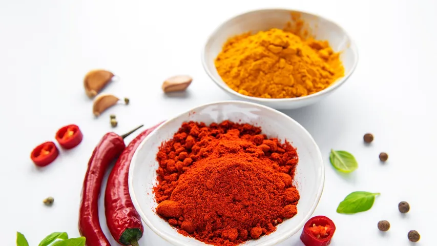 Turmeric and chili food