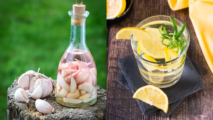 Garlic, Lemon Water