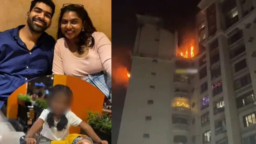 navi mumbai building fire on diwali 2025 night four people died