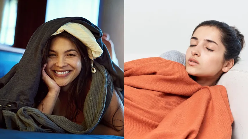 Sleeping with Blanket