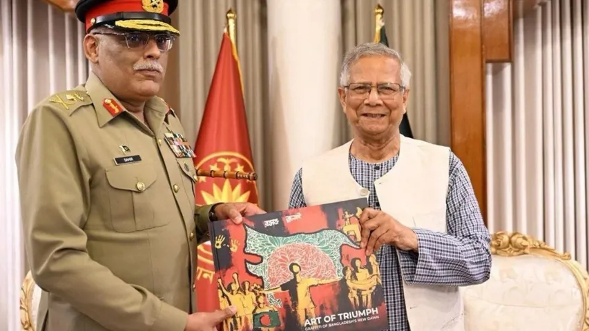 Yunus gifts map to Pak general showing India's Northeast in Bangladesh