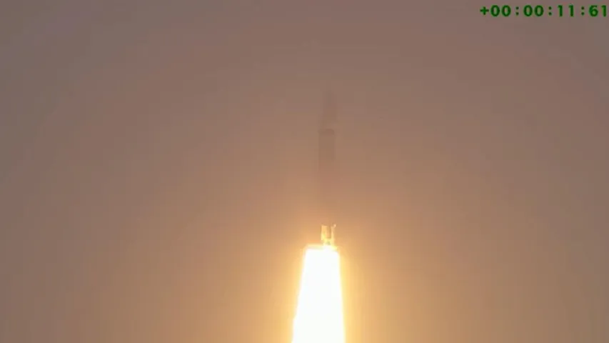 ISRO LVM3-M5 with CMS-03 satellite successfully lifts off from Sriharikota