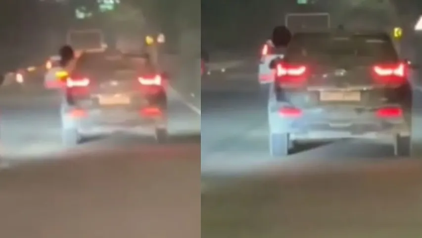 Nude Woman Hangs Out of Speeding Car In Lucknow