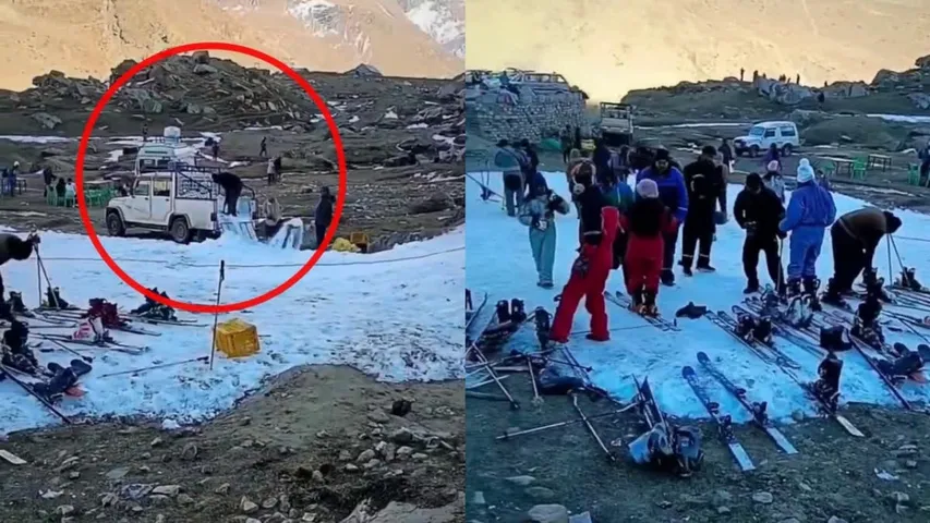 Artificial Snow Field