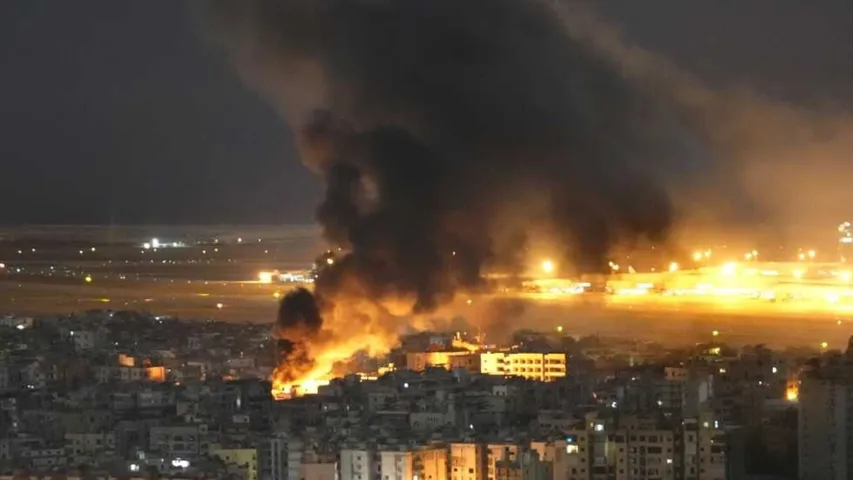 Israel bombs Beirut after Hezbollah launches rocket attack