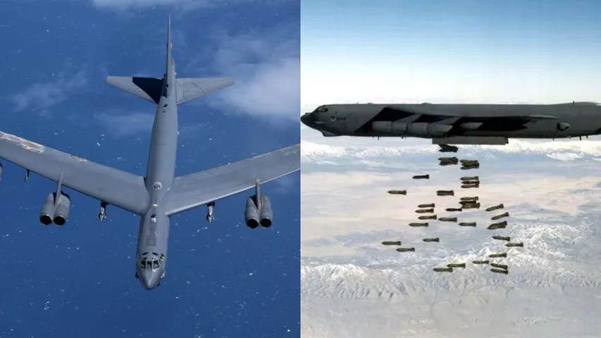US Atatcking on iran with B-52 Bombers