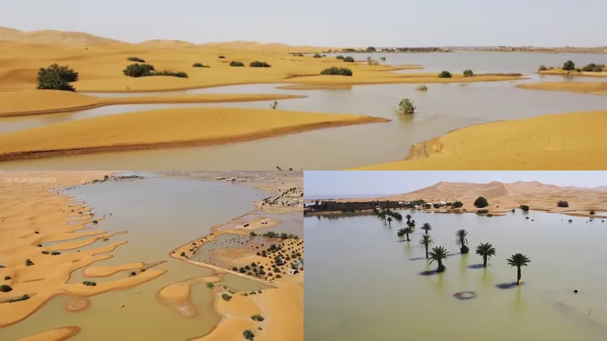 floods in Sahara Desert
