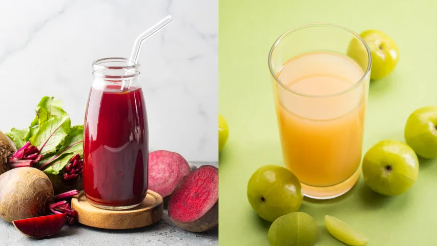 Beetroot and amla juice
