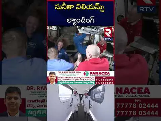 అంతరిక్షం నుంచి భూమిపైకి సునీతా విలియమ్స్.. | Sunita Williams Return To Earth | RTV