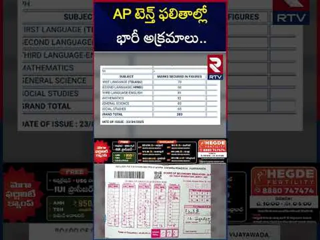 AP టెన్త్ ఫలితాల్లో భారీ అక్రమాలు | AP Tenth Results Issue | RTV