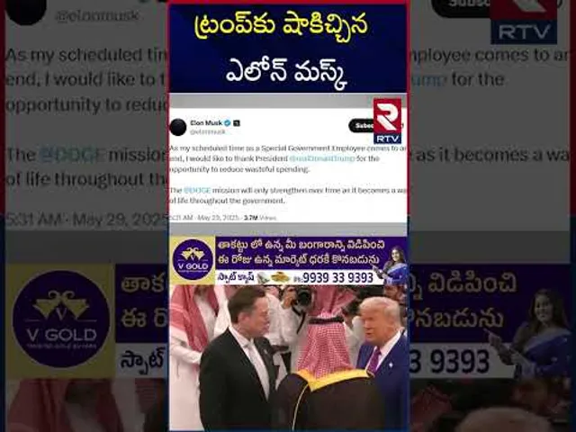 ట్రంప్‌కు ప్రభుత్వం నుంచి తప్పుకున్న ఎలోన్ మస్క్ | Big Shock to Trump | Elon Musk | RTV