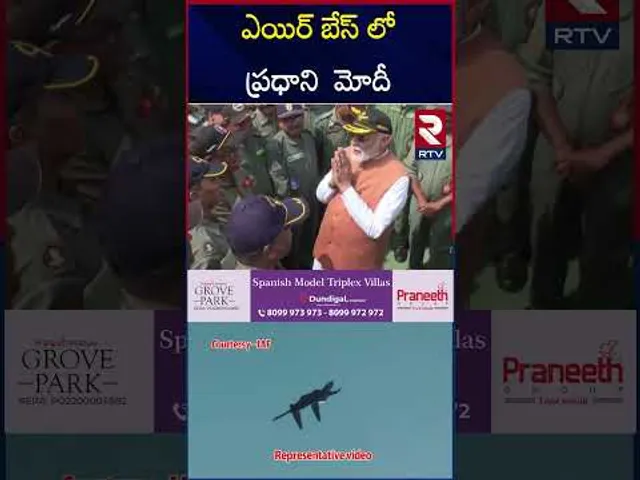 వైమానిక దళానికి మోదీ ప్రశంసలు.. | PM Modi AT Adhampur Air Base | RTV