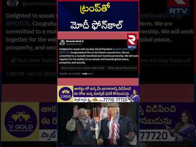 ట్రంప్‌తో మోదీ ఫోన్‌కాల్‌ | PM Modi Speaks To Donald Trump | RTV